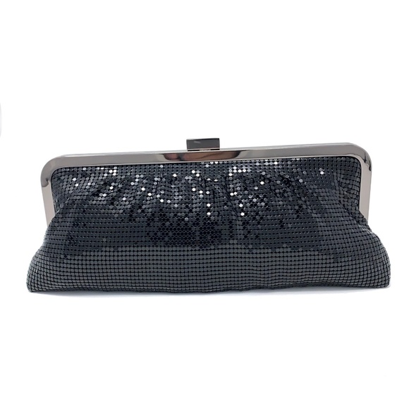 Jennifer Lopez Clutch Wallet Sequin Black Glossy - Picture 2 of 5